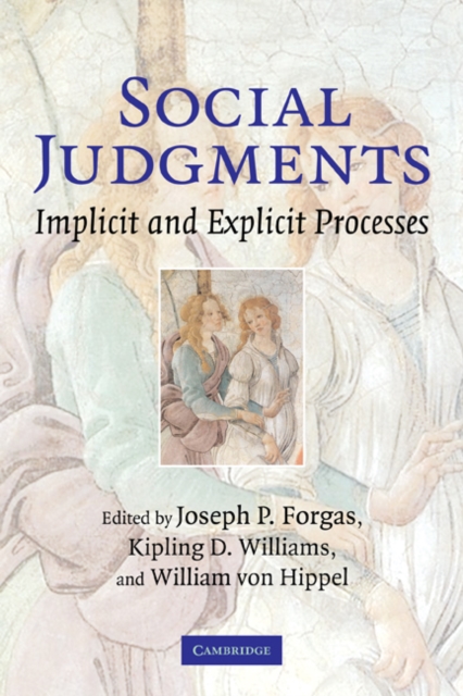 Social Judgments : Implicit and Explicit Processes, Paperback / softback Book