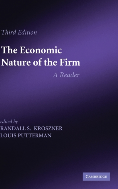 The Economic Nature of the Firm : A Reader, Hardback Book