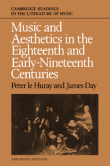 Music and Aesthetics in the Eighteenth and Early Nineteenth Centuries, Hardback Book