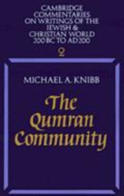 The Qumran Community, Hardback Book