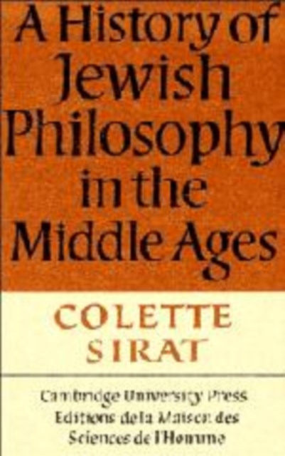 A History of Jewish Philosophy in the Middle Ages, Hardback Book