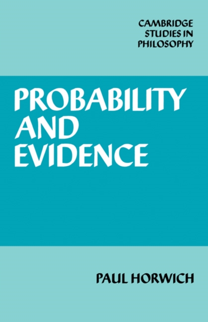 Probability and Evidence, Paperback / softback Book