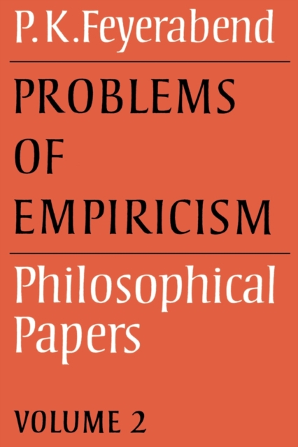 Problems of Empiricism: Volume 2 : Philosophical Papers, Paperback / softback Book