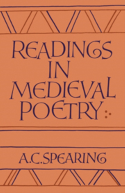 Readings in Medieval Poetry, Hardback Book