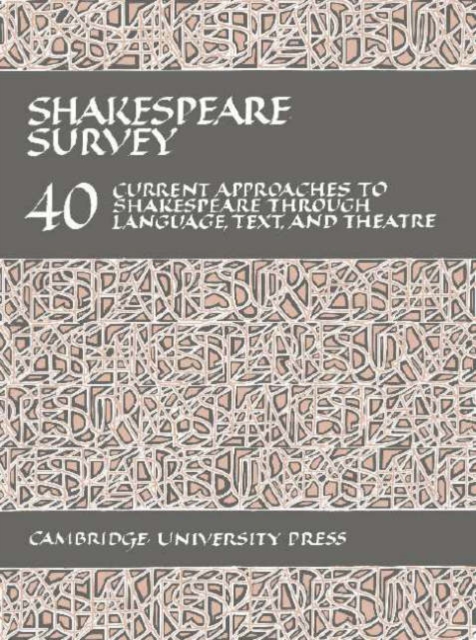Shakespeare Survey, Hardback Book