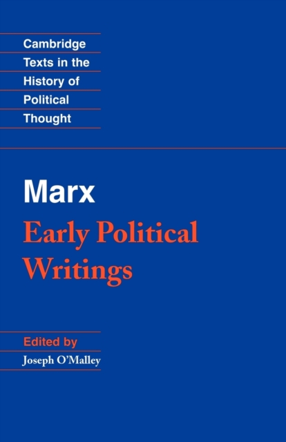 Marx: Early Political Writings, Paperback / softback Book