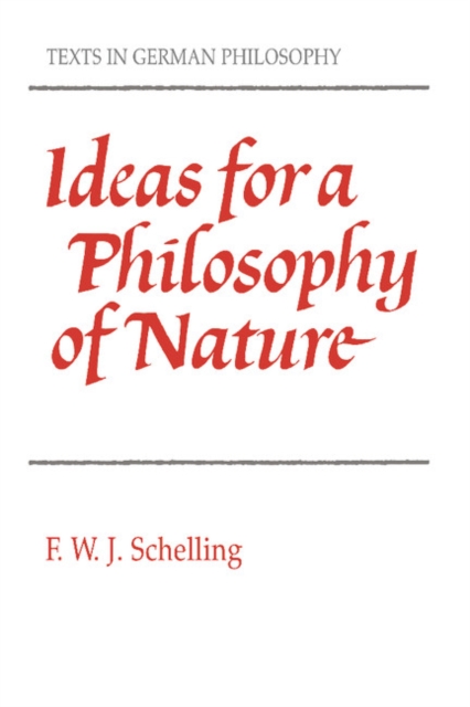 Ideas for a Philosophy of Nature, Paperback / softback Book
