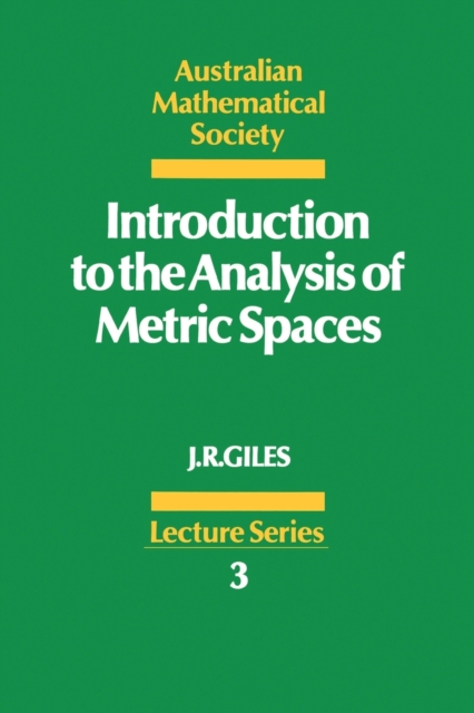 Introduction to the Analysis of Metric Spaces, Paperback / softback Book