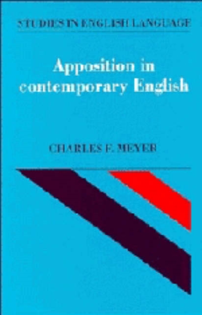 Apposition in Contemporary English, Hardback Book
