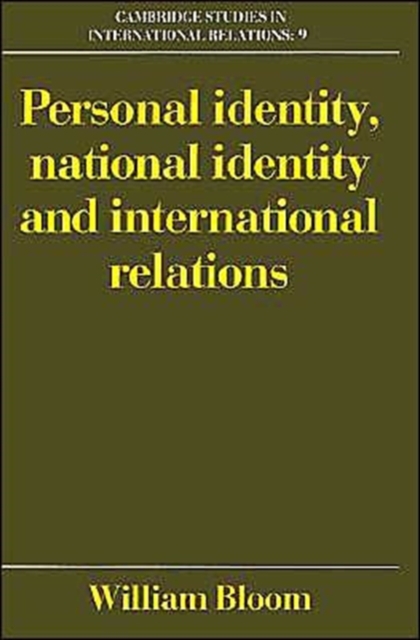 Personal Identity, National Identity and International Relations, Paperback / softback Book