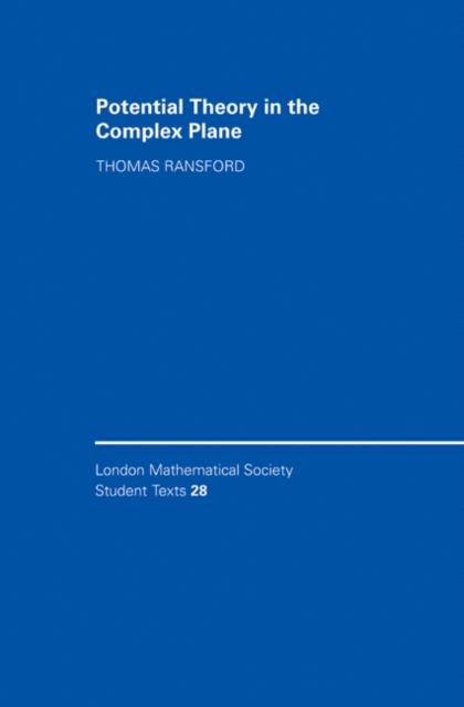 Potential Theory in the Complex Plane, Hardback Book