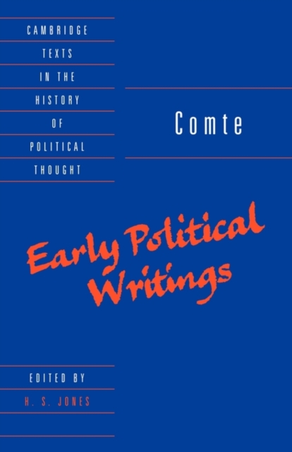 Comte: Early Political Writings, Paperback / softback Book