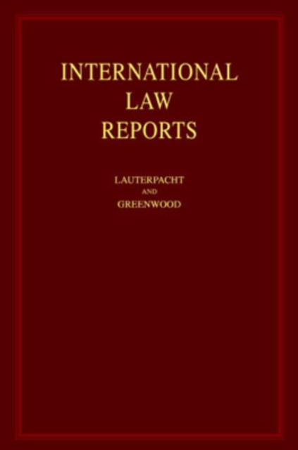 International Law Reports Set 184 Volume Hardback Set : Volumes 1-184, Mixed media product Book