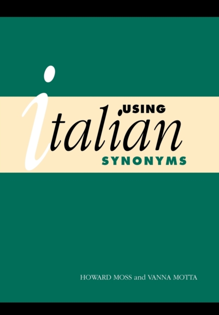 Using Italian Synonyms, Paperback / softback Book