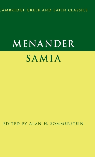 Menander: Samia (The Woman from Samos), Hardback Book