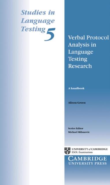 Verbal Protocol Analysis in Language Testing Research : A Handbook, Paperback / softback Book