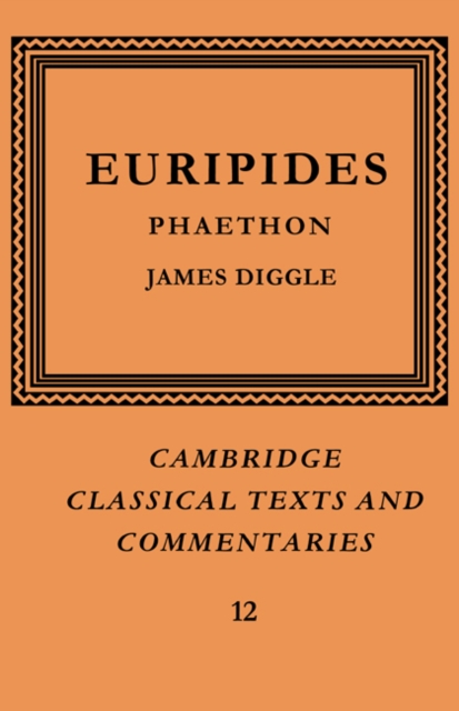 Euripides: Phaethon, Paperback / softback Book