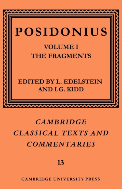 Posidonius: Volume 1, The Fragments, Paperback / softback Book