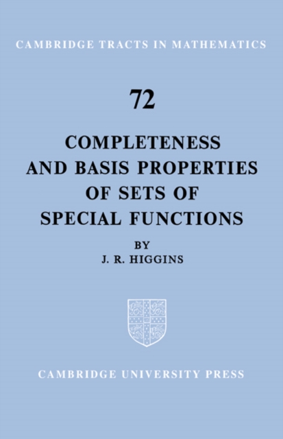 Completeness and Basis Properties of Sets of Special Functions, Paperback / softback Book