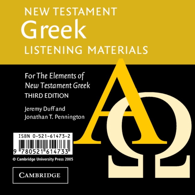 New Testament Greek Listening Materials : For the Elements of New Testament Greek, CD-Audio Book