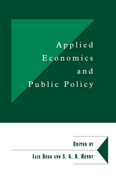 Applied Economics and Public Policy, Hardback Book