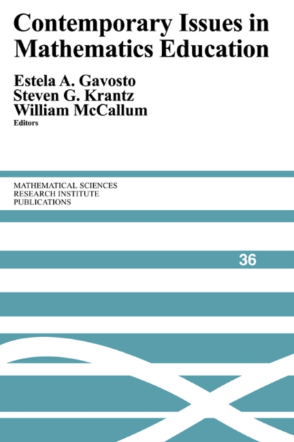Contemporary Issues in Mathematics Education, Paperback / softback Book