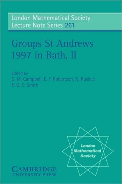 Groups St Andrews 1997 in Bath: Volume 2, Paperback / softback Book