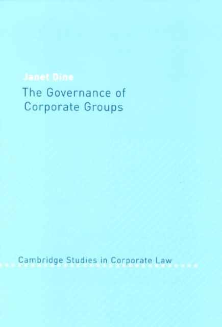 The Governance of Corporate Groups, Hardback Book