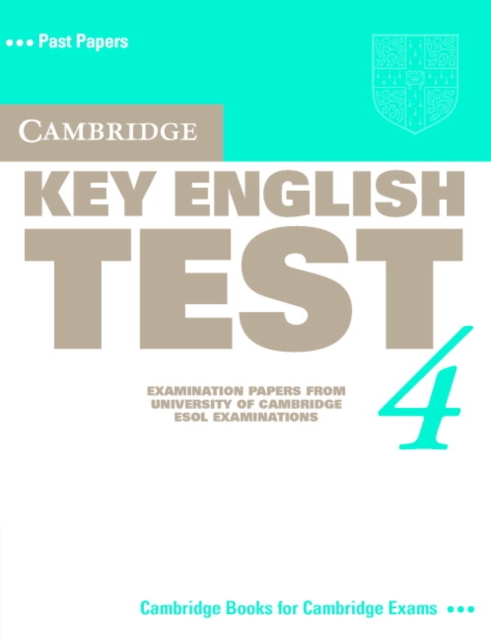 Cambridge Key English Test 4 Student's Book, Paperback / softback Book