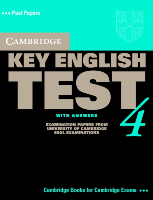 Cambridge Key English Test 4 Student's Book with Answers, Paperback / softback Book