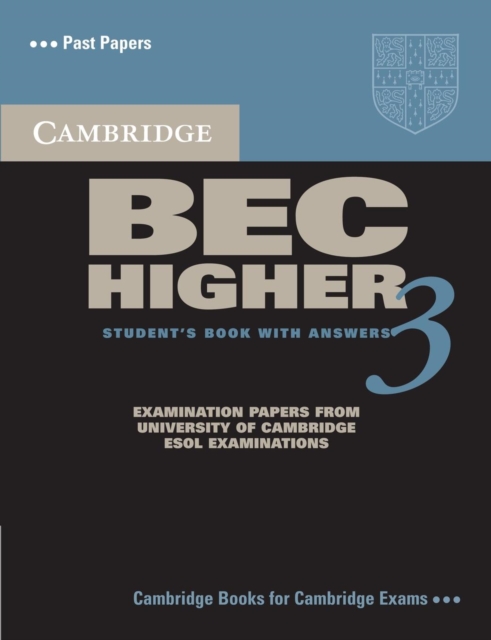 Cambridge BEC Higher 3 Student's Book with Answers, Paperback / softback Book