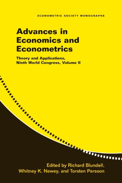 Advances in Economics and Econometrics: Volume 2 : Theory and Applications, Ninth World Congress, Paperback / softback Book