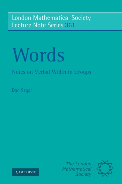 Words : Notes on Verbal Width in Groups, Paperback / softback Book