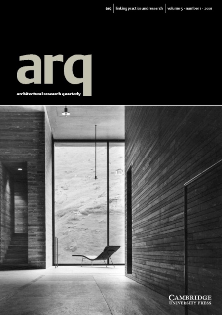 arq: Architectural Research Quarterly: Volume 5, Part 1, Paperback / softback Book