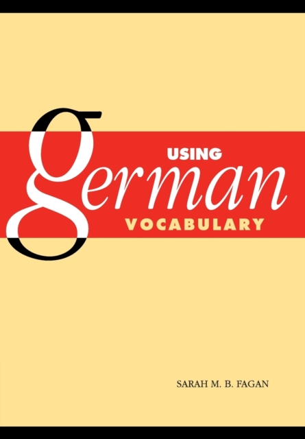 Using German Vocabulary, Paperback / softback Book