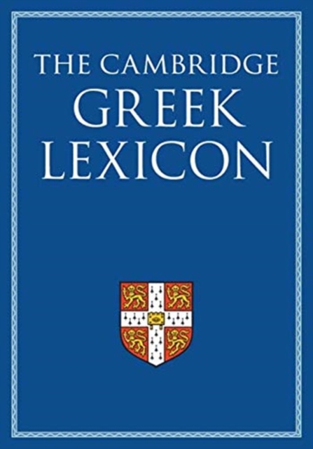 The Cambridge Greek Lexicon 2 Volume Hardback Set, Multiple-component retail product Book