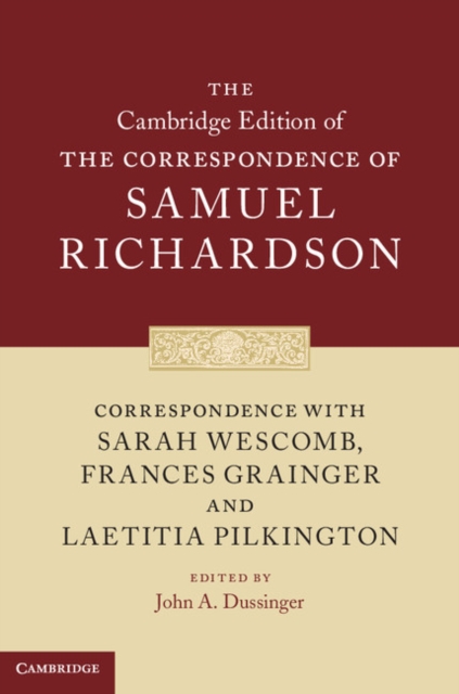 Correspondence with Sarah Wescomb, Frances Grainger and Laetitia Pilkington, Hardback Book