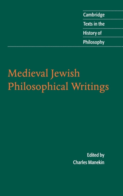 Medieval Jewish Philosophical Writings, Hardback Book