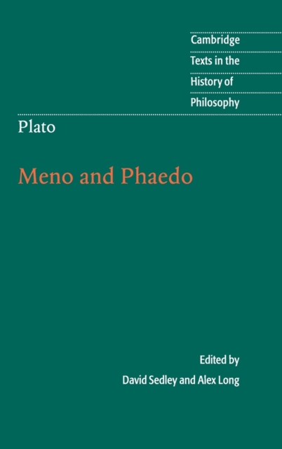 Plato: Meno and Phaedo, Hardback Book
