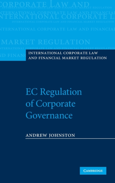 EC Regulation of Corporate Governance, Hardback Book