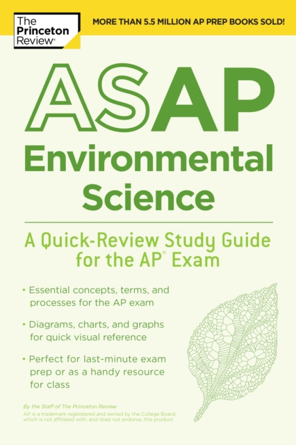 ASAP Environmental Science : A Quick-Review Study Guide for the AP Exam, Paperback / softback Book