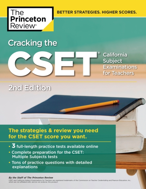 Cracking the CSET (California Subject Examinations for Teachers), 2nd Edition, EPUB eBook