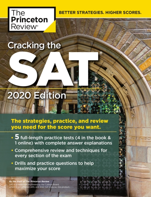 Cracking the SAT with 5 Practice Tests, 2020 Edition, Paperback / softback Book