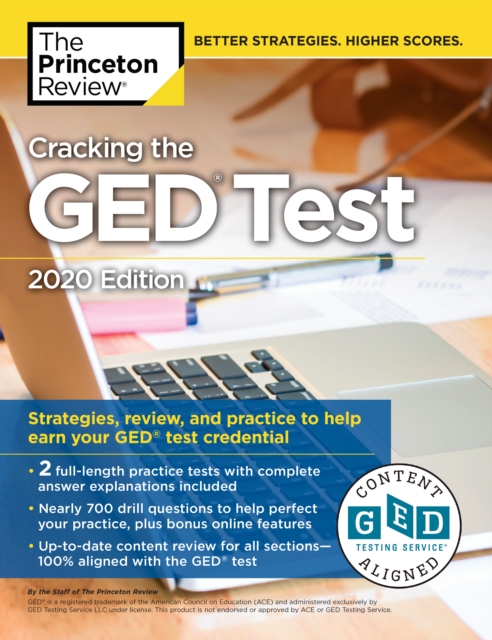 Cracking the GED Test with 2 Practice Tests : 2020 Edition, Paperback / softback Book