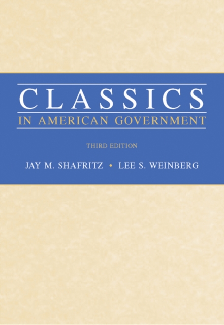 Classics in American Government, Paperback / softback Book