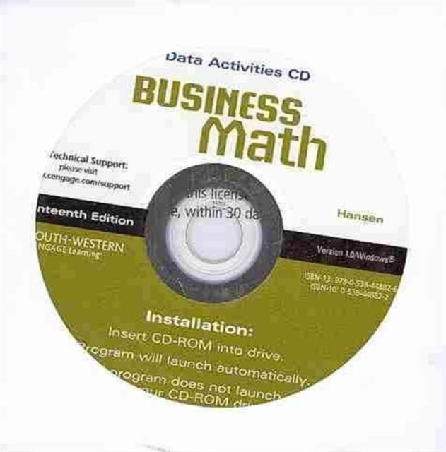 Digital Data Activities CD-ROM for Hansen's Business Math, CD-ROM Book