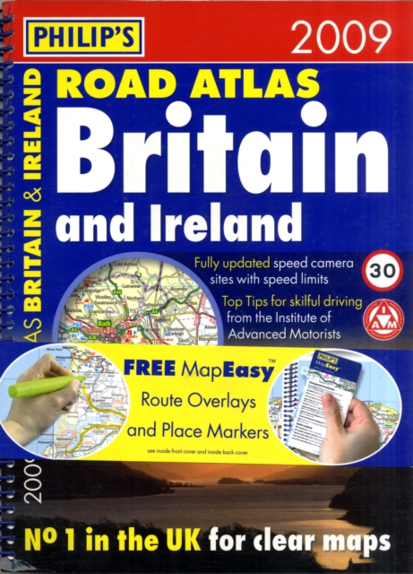 Philip's Road Atlas Britain and Ireland, Spiral bound Book