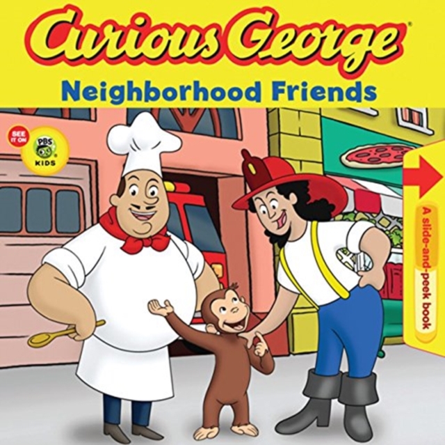 Curious George Neighborhood Friends (CGTV Pull Tab Board Book), Board book Book