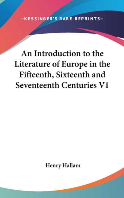AN INTRODUCTION TO THE LITERATURE OF EUR, Hardback Book