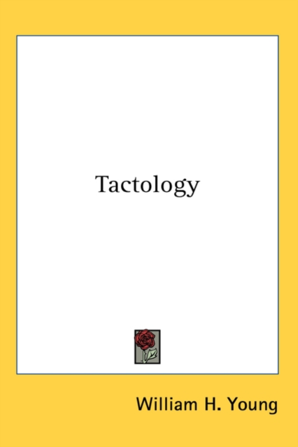 TACTOLOGY, Hardback Book